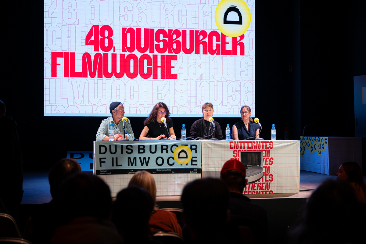 Laurent Stoop, Svetlana Rodina, Therese Koppe, Corinna Dästner v.l. © Duisburger Filmwoche, Foto: Simon Bierwald